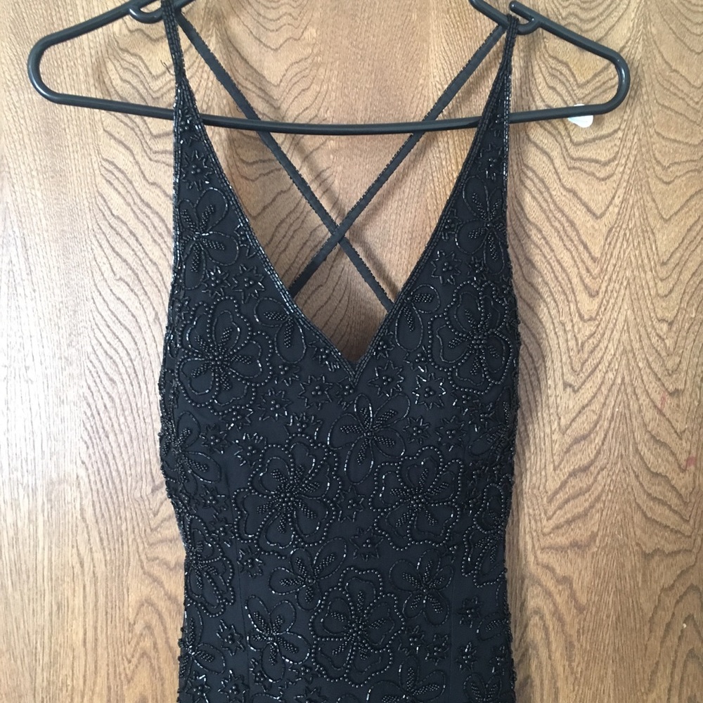 Cache Full length beaded gown